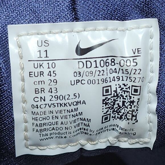 Nike Air Huarache GREY FOG OBSIDIAN DD1068-005 Size 11 WORN - Picture 8 of 8